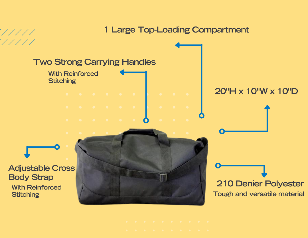 20" Duffel Bag - As low as $5.25 each!